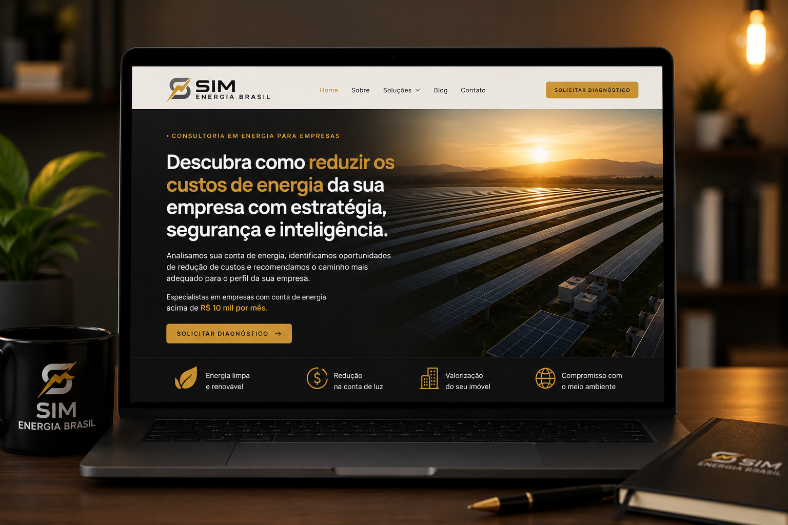 Projeto real SIM Energia Brasil desenvolvido com o Método Santitude IA